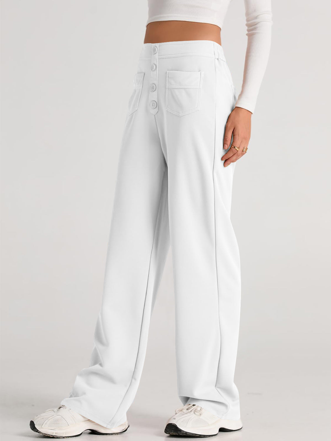 High Waist Wide Leg Pants